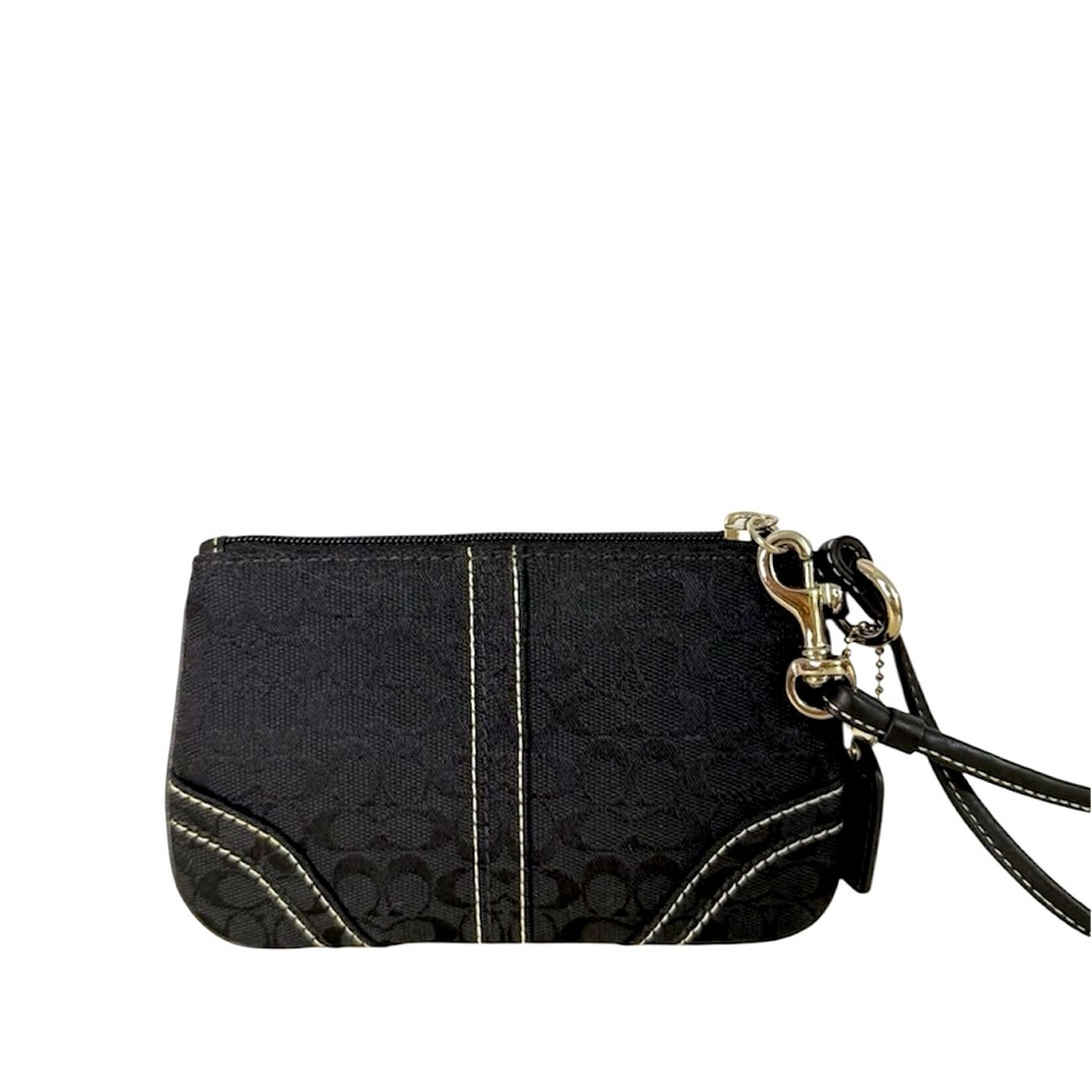 Vintage Coach Mini C monogram wristlet